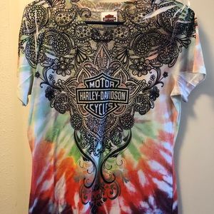Women’s Multi- Blingy Tie Dye HD T-shirt
